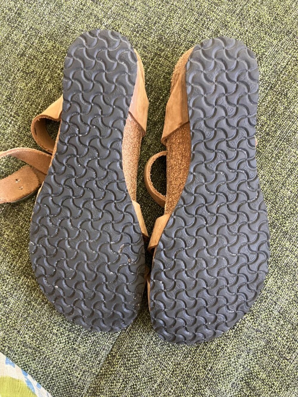 Papillio Lola by Birkenstock, Women's Tan Suede Crisscross Sandals - Picture 6 of 6